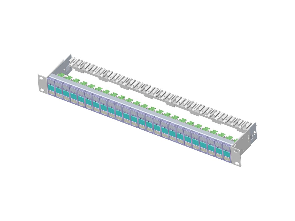 BTR Panneau 19" 1UH vide pour 24 modules E-DAT ou Cat.6A