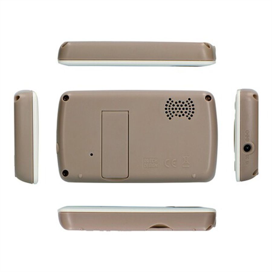 Babyphone Alecto DVM71 avec caméra et écran couleur de 2,4 pouces, Blanc