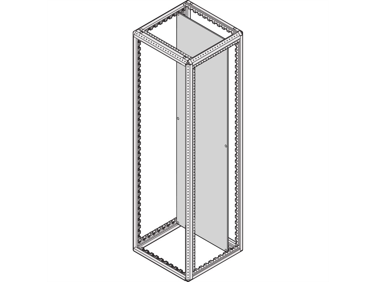 SCHROFF Montageplatte, Höhe 1800 mm - MONTAGEPLATTE 1800H 600B
