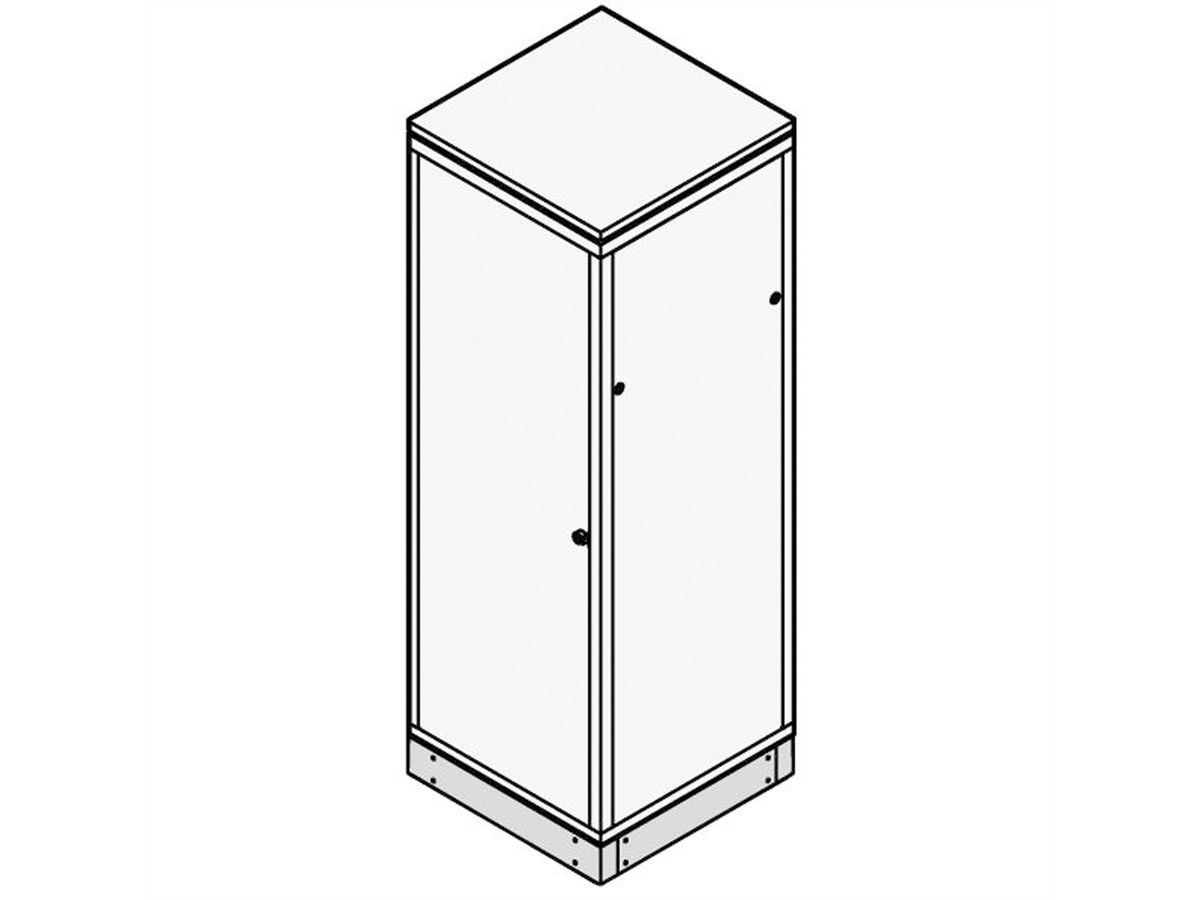 SCHROFF Sockel geschlossen - SOCKEL STAT.600B800T RAL7021