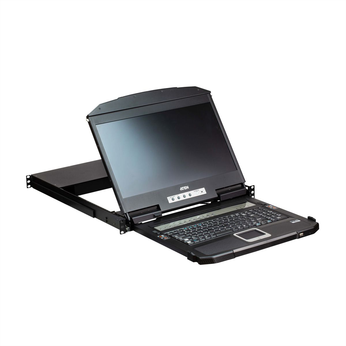 ATEN CL3884NW 4-Port Multi-View Dual Rail WideSceen LCD KVM, CH-Layout
