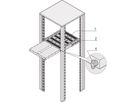 SCHROFF 19''-Fachboden ausziehbar - 19"FA AUS 2HE C=400 RED 7021
