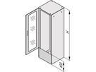 Plaque de connexion Varistar SCHROFF pour porte raccourcie/panneau arrière, IP 20, RAL 7035, 400H 600W