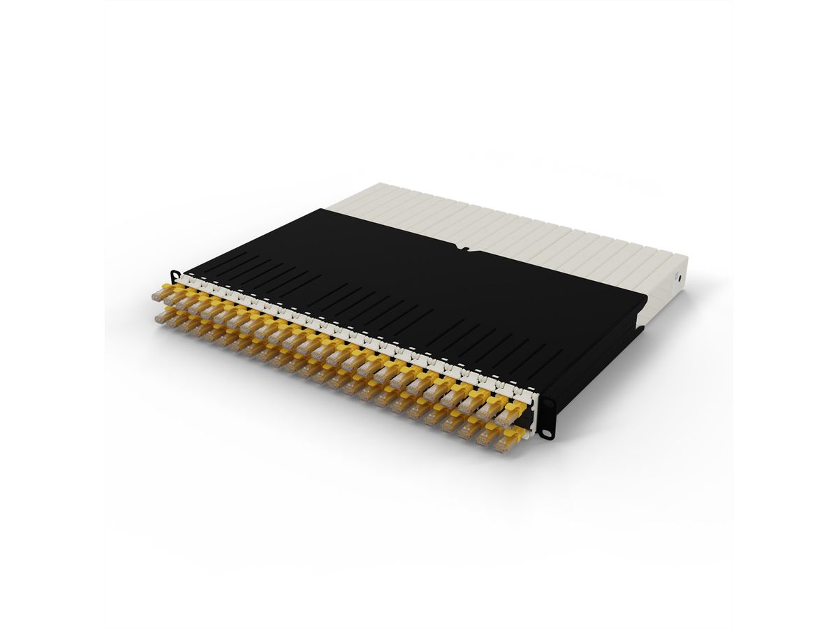 patchbox.one 8RU UTP jaune Cat.6a 0,8m