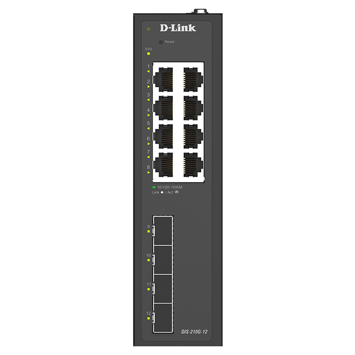 D-Link DIS-210G-12 Switch 12 ports, Smart Managed Gigabit industriel
