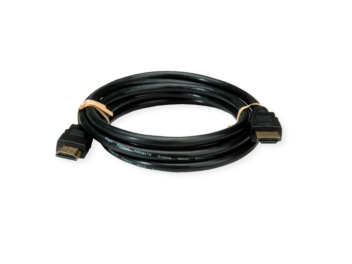 ROLINE RM Câble HDMI Ultra HD 8K avec Ethernet, M/M, noir, 2 m