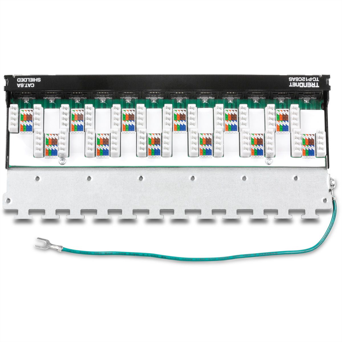 TRENDnet TC-P12C6AS Panneau de brassage renforcé à 12 ports Cat6A