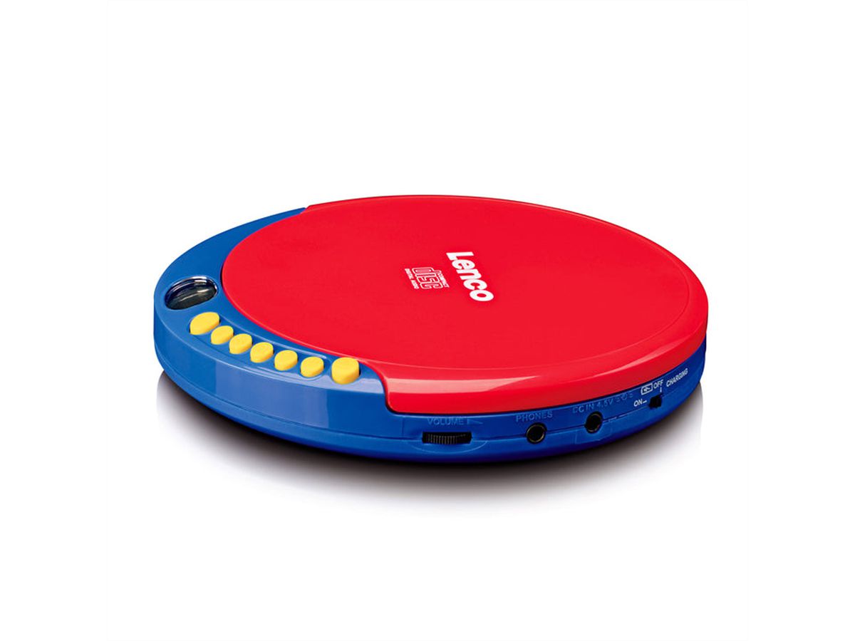 Lenco Lecteur CD pour enfants CD-021KIDS, avec batterie rechargeable