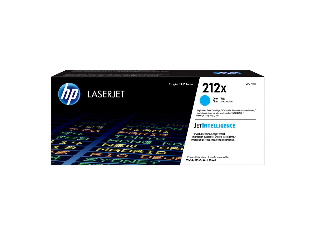 HP 212X Cyan Original ​LaserJet Tonerkartusche ​mit hoher Reichweite