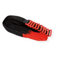 VELCRO® Bande avec oeillet plastique, par 10, noir, 30 cm