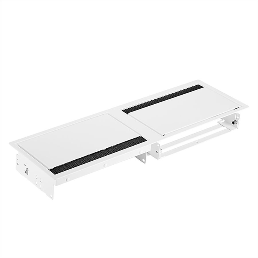 BACHMANN CONI DUO Cadre de montage 2x  small, blanc RAL9010