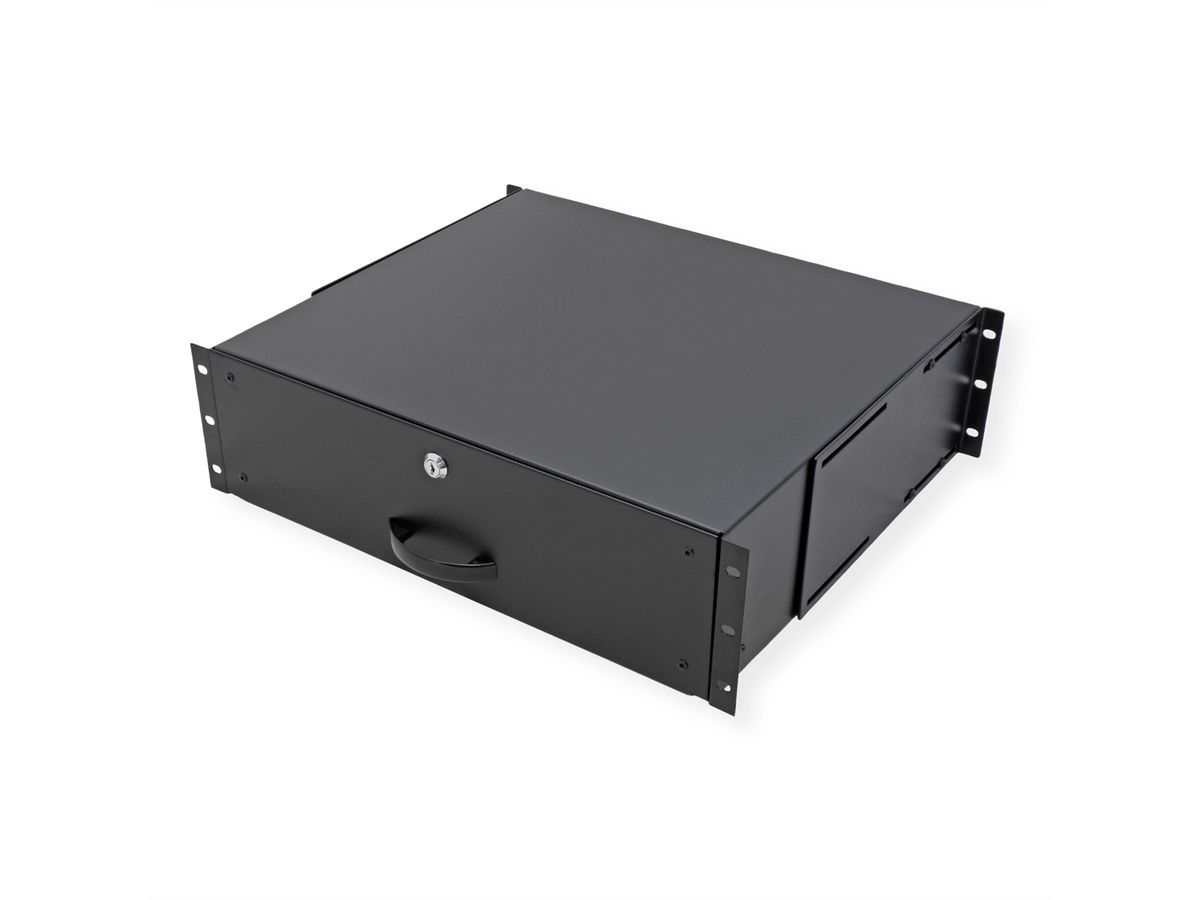 ROLINE 19-Zoll Tastatureinschub 3 HE, 400 T abschließbar schwarz