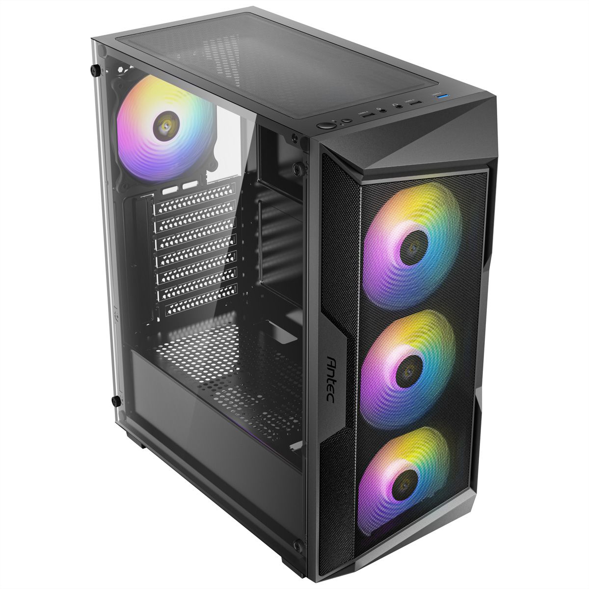 ANTEC AX61 Elite PC Gehäuse Midi Tower Gaming ATX, schwarz
