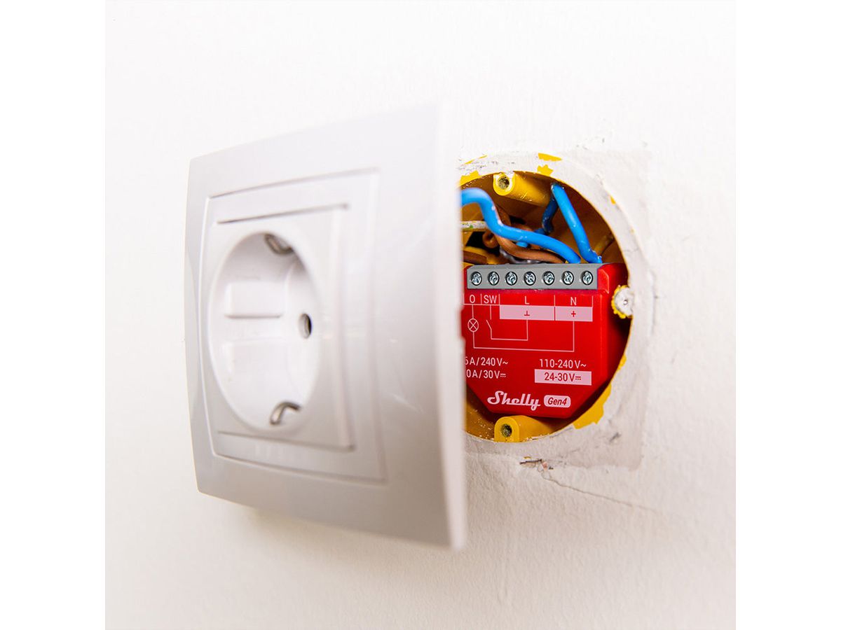 Shelly Acteur de switch 1PM Gen4, (Quadro pack)