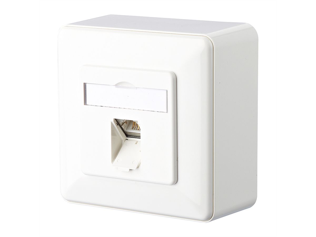 METZ CONNECT E-DAT C6 1 Port AP, reinweiß