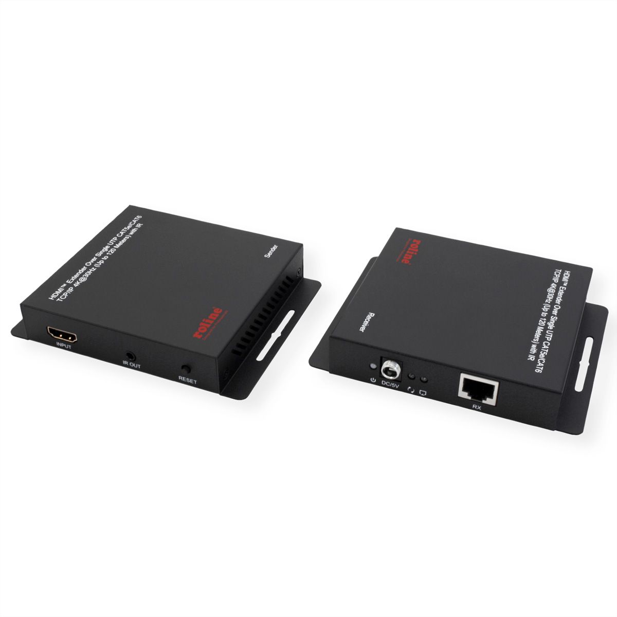 ROLINE HDMI Verlängerung, über IP, 4K30Hz, 120m, mit IR