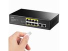 CUDY FS1010P Switch 8 ports 10/100M PoE+, 2 ports Uplink 120W