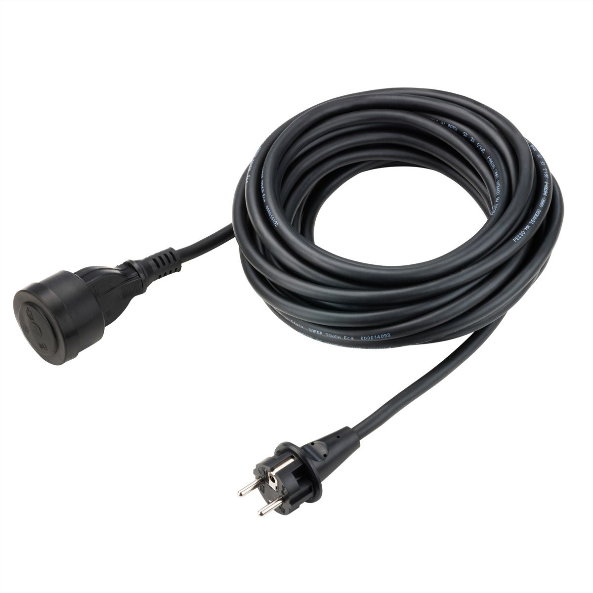 BACHMANN Câble prol. 3G1,5mm² noir, 1m, ALLEMAND, noir, 10 m