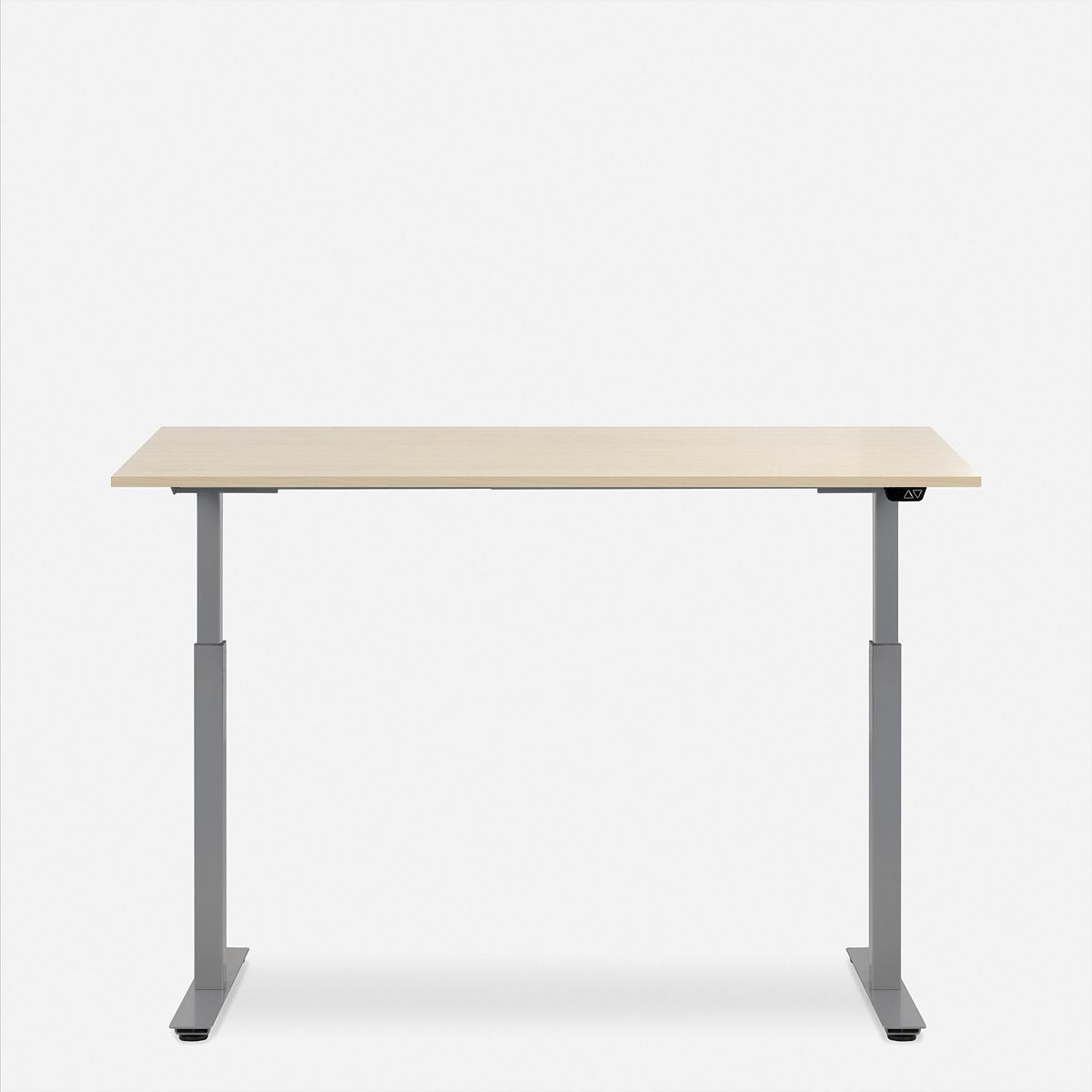 WRK21 Schreibtisch Smart 100 x 60 cm, Höhenverstellbar, Mandal Ahorn / Grau