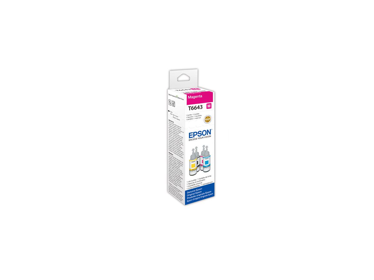 C13T664340, Recharge d'encre, magenta, 70ml pour EPSON ECOTANK