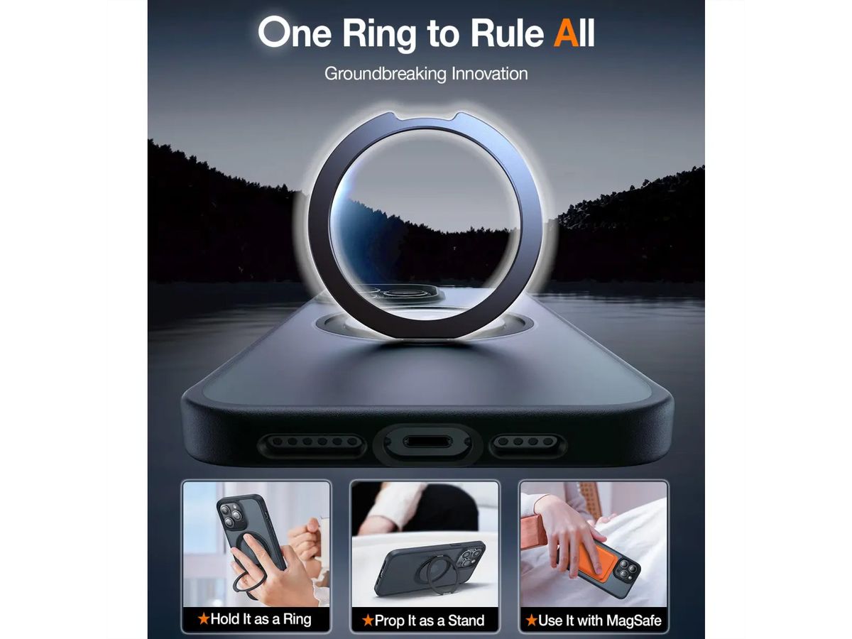 Torras UPRO Ostand Pro Case, iPhone 14 Pro, MagSafe, noir