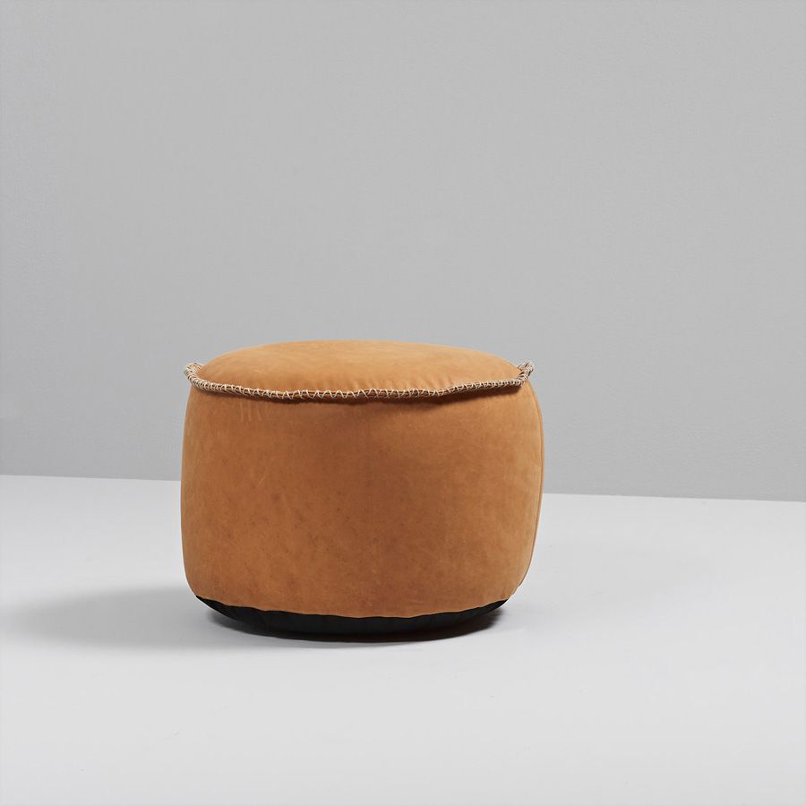 Sackit tabouret RETROit Dunes, cuir drum