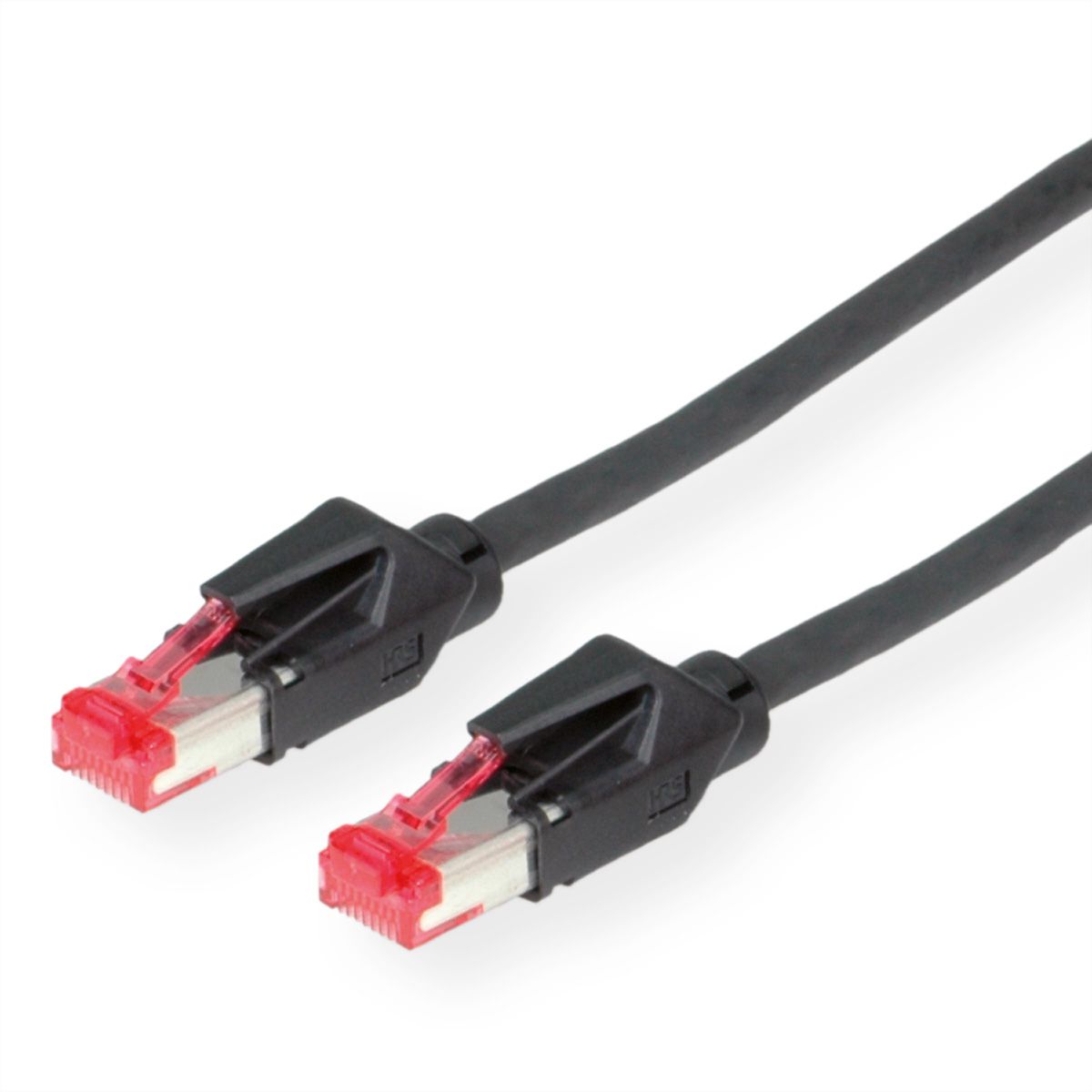 DÄTWYLER Patchkabel Cat.6 (Class E) S/FTP, CU 7702 flex LSOH, Hirose TM21, schwarz, 5 m