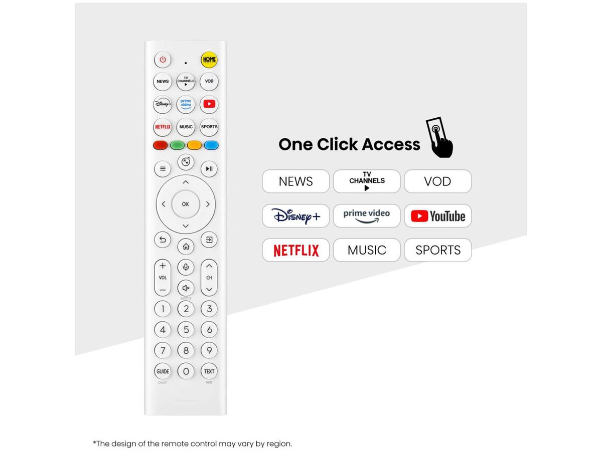 Hisense TV 43S5DQ 43", 4K, 60Hz, Déco TV