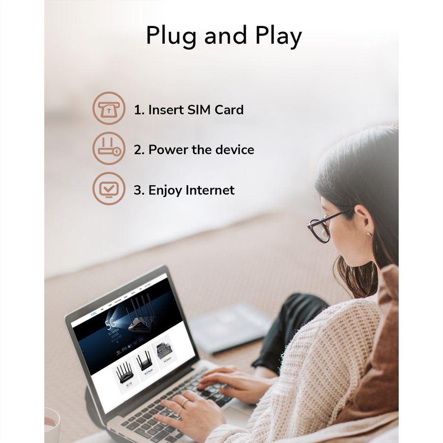 CUDY LT700 AC1200 Routeur WiFi 4G, LTE-Cat6 Gigabit