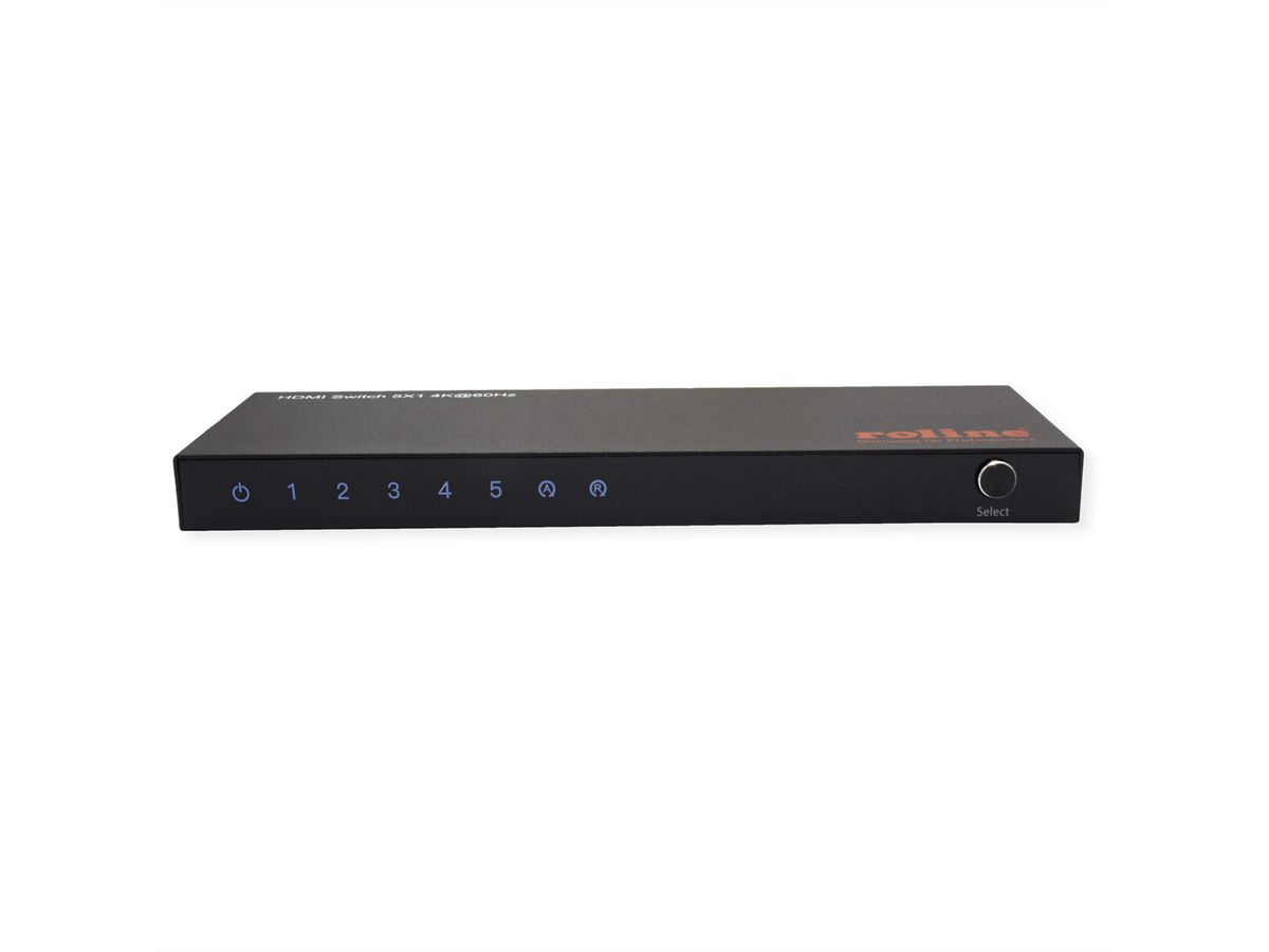 ROLINE 4K HDMI Switch, 5-fach, mit Fernbedienung
