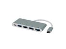 ROLINE Hub USB 3.2 Gen 1, 4 ports, type C, 1 port PD