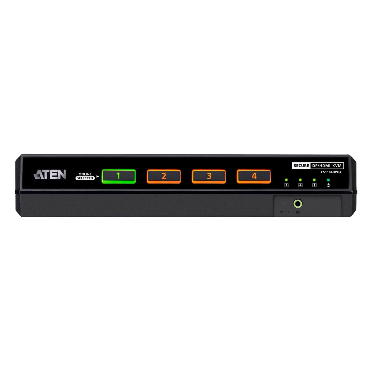 ATEN CS1184DPH4 4-Port USB 5K DP/HDMI, Single Display Universal Secure KVM Switch