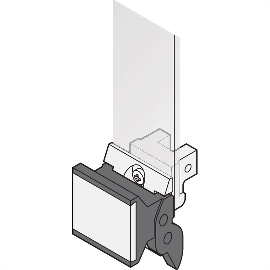 SCHROFF Aushebegriff in Trapezform, Typ 2 - TRAPEZGRIFF LP RAL9005 10STK