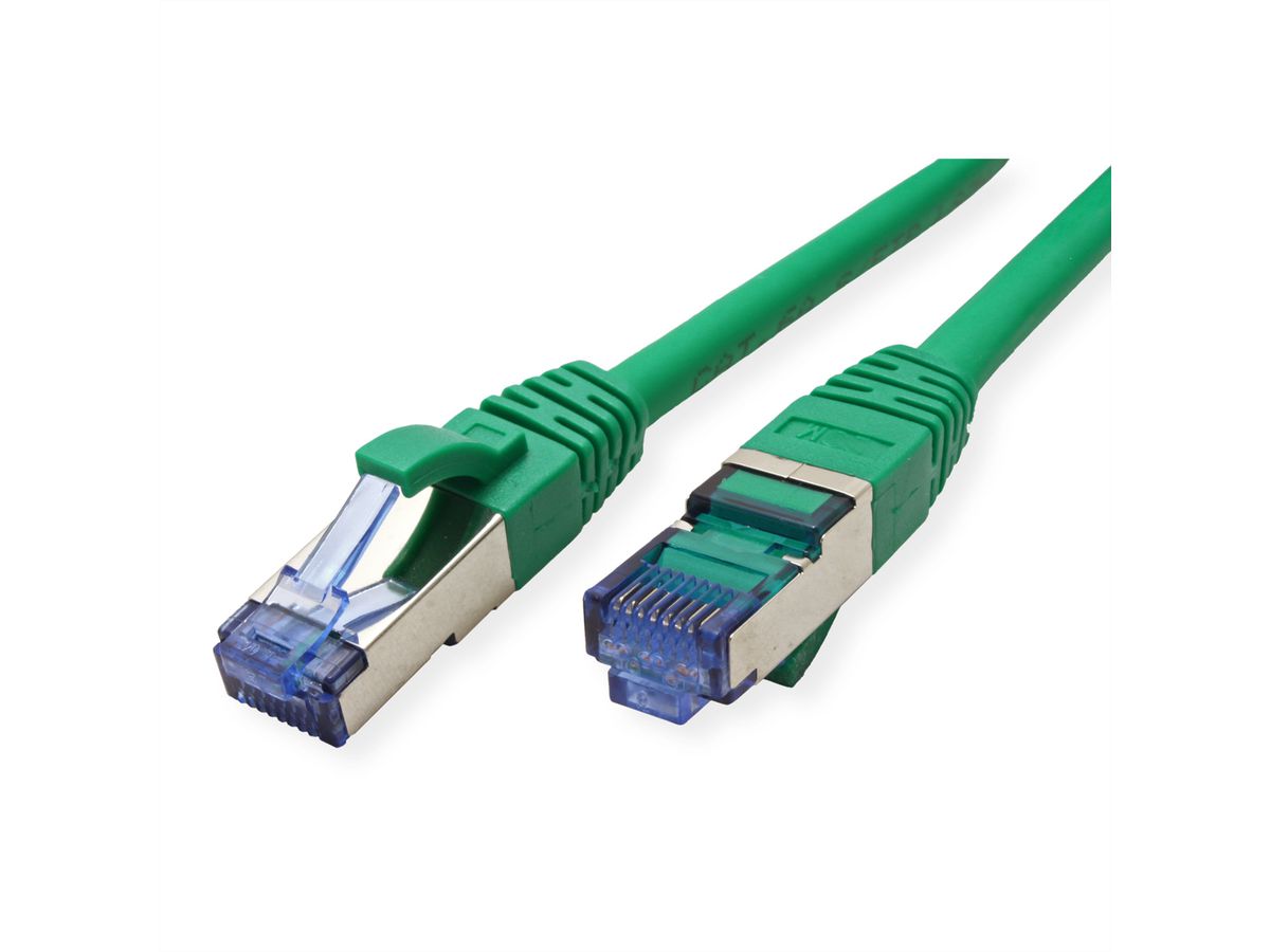 Cordon VALUE Cat.6A (Classe EA) / 10 Gigabit S/FTP, LSOH, vert, 3 m