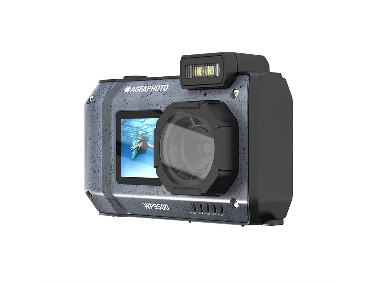 Agfa WP9500 Compact Digital Camera, Black, Waterproof
