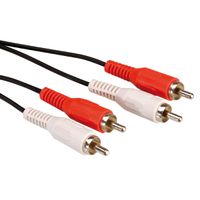 ROLINE Câble de raccordement 2x RCA M/M, 10 m