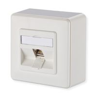 METZ CONNECT E-DAT modul 1 Port AP Cat.6A, reinweiß