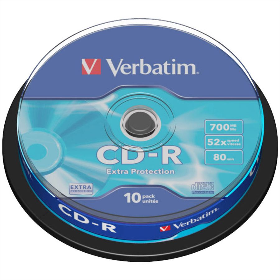 Verbatim CD-R Spindle 700MB 52x 10 Pack