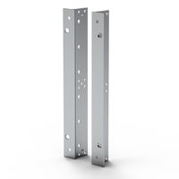 SCHROFF 19''-Winkel Typ F mit Grifflöchern für Edelstahldichtung - 19"WINKEL 6HE M.GR. 2STK