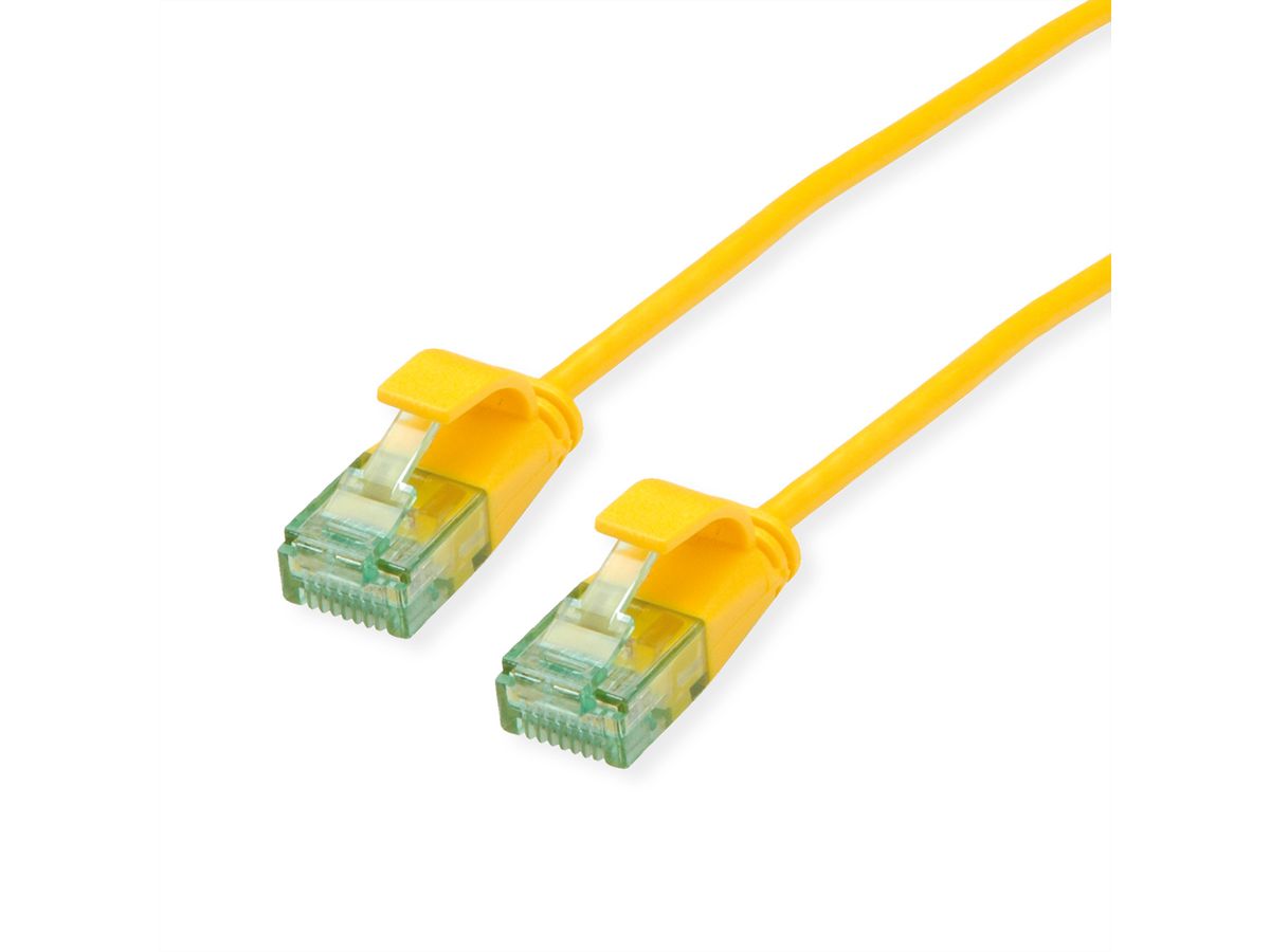ROLINE RM UTP DataCenter Patchkabel Cat.6A (Class EA), slim, gelb, 1,5 m