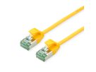 ROLINE RM U/FTP DataCenter Patchkabel Cat.6A (Class EA), slim, gelb, 0,15 m
