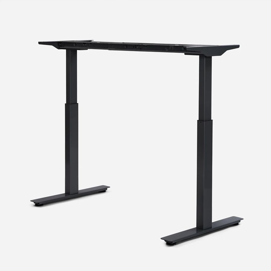WRK21 Tischgestell Work Grau , 100-180 x 60 / 66,5-130,5cm Höhe
