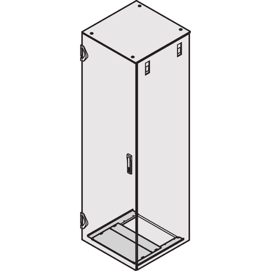 SCHROFF BODENPLATTE 800B 1000T RAL7021
