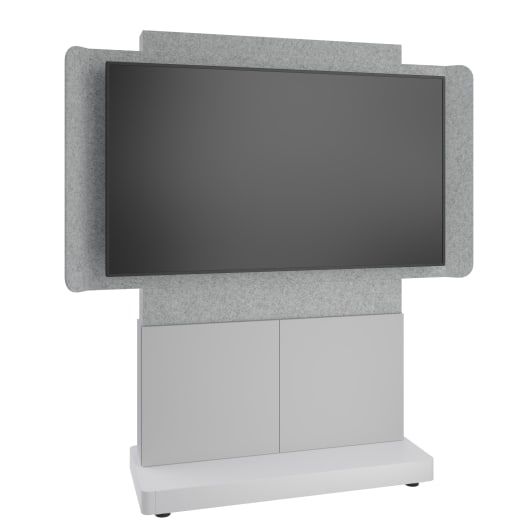 Middle Atlantic Products FM-DS-4875FS-CD8W TV-Halterung 190,5 cm (75") Grau, Silber, Weiß