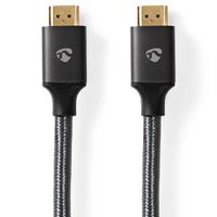 Nedis 8K HDMI Ultra HD Kabel, ST/ST, grau, 1m