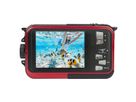 Agfa Digitalkamera, wasserdicht bis 3m, rot, Doppeldisplay, Blitz