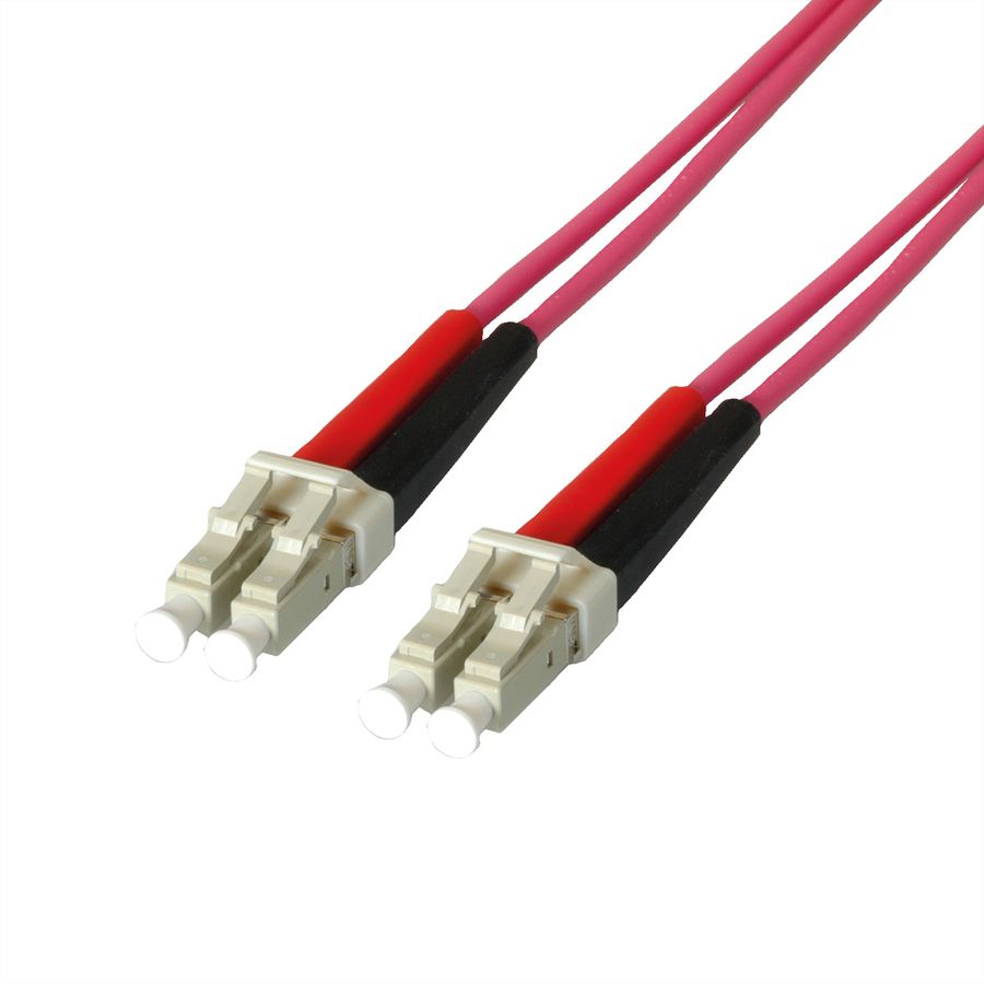 LEONI LWL-Kabel duplex 50/125µm OM4, Euromicron LC/LC, 20 m