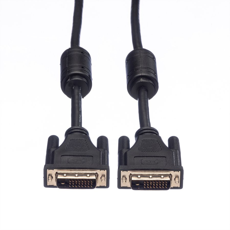 ROLINE Câble DVI pour écran, M-M, (24+1) dual link, 2 m