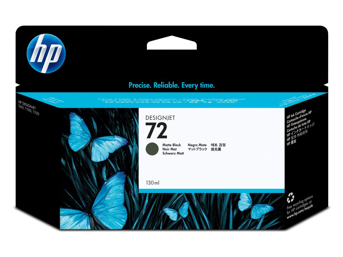 HP 72 Mattschwarz DesignJet Druckerpatrone, 130 ml
