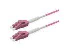 ROLINE Cordon FO 50/125µm OM4, LC/LC, LSOH, UNIBOOT, violet, 2 m